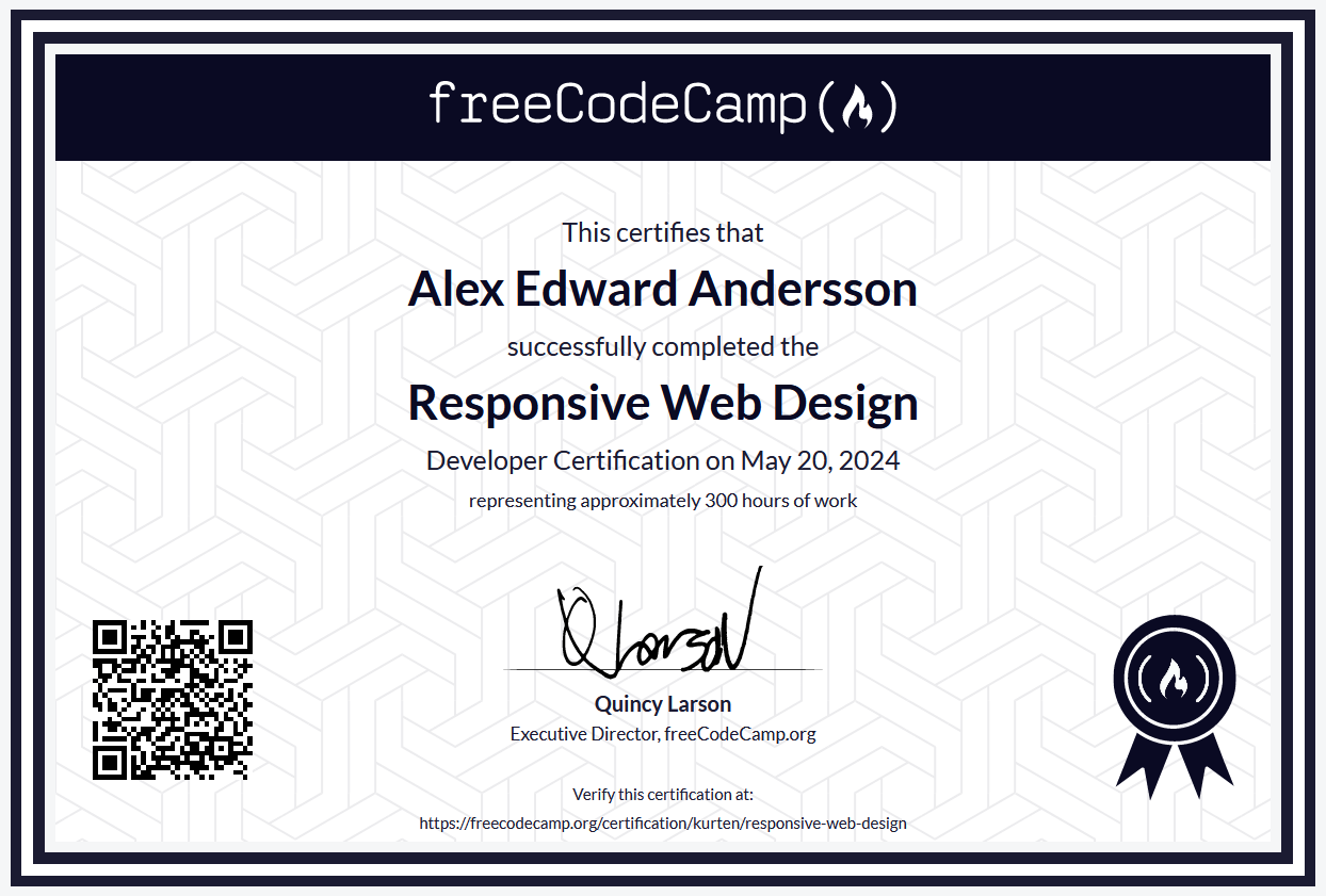 Responsive Design Certificate